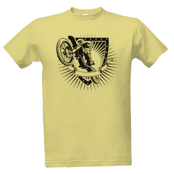 Tričko s potlačou motocross shield